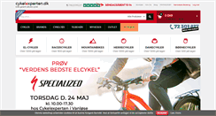 Desktop Screenshot of cykelexperten.dk